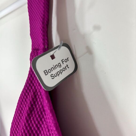 Fuchsia Bikini Top Size 1X - Picture 3 of 5